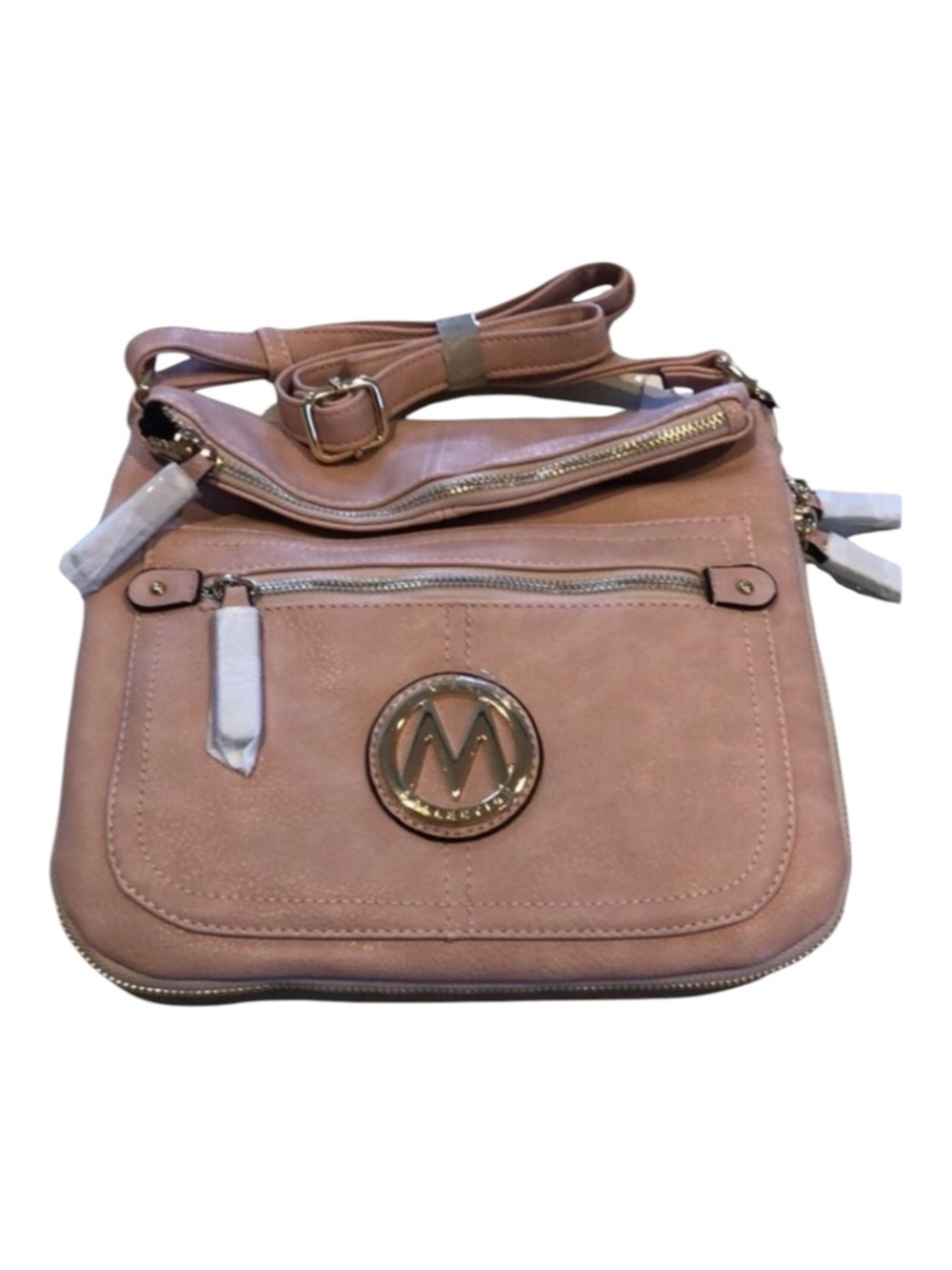 MKF LUCIANA CROSSBODY BAG WITH DUST COVER DUSTY ROSE NEW WITH TAGS